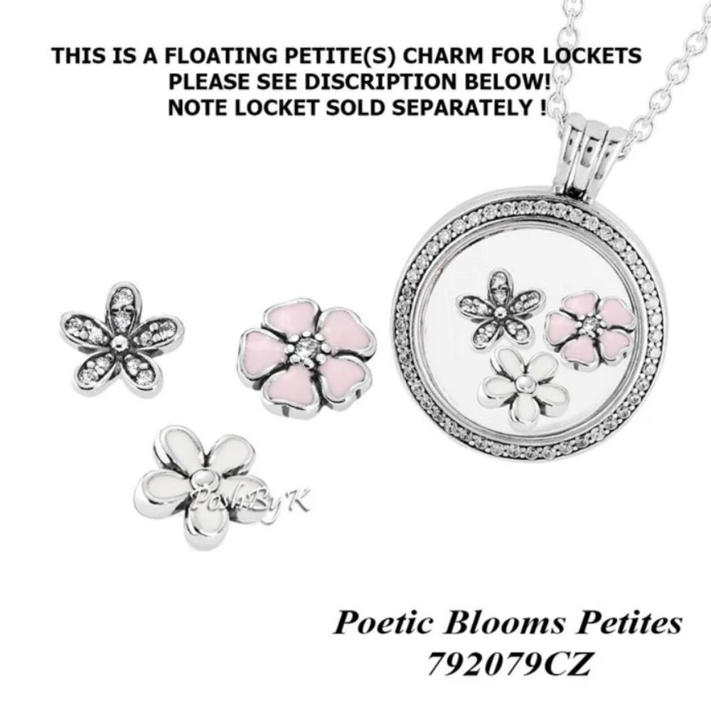Pandora Poetic Blooms 3 Set Petites Charms 792079CZ